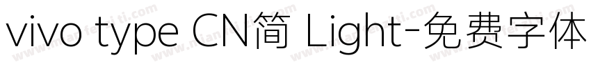 vivo type CN简 Light字体转换